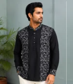 Charcoal Embroidered Katuwa