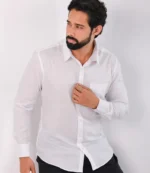 Classic White Formal Shirt - Image 3