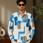 Indigo Brush Casual Shirt