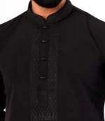 Midnight Black Panjabi - Image 2