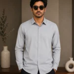 Stone Grey Formal Shirt
