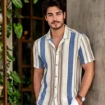 Ocean Print Cuban Shirt