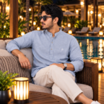 Sky Blue Linen Katuwa