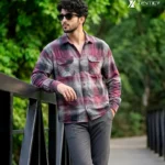 Maroon Plaid Shirt