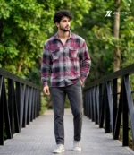 Maroon Plaid Shirt
