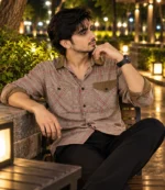 Mocha Plaid Shirt 2