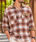 Rust Brown Check Shirt (2)